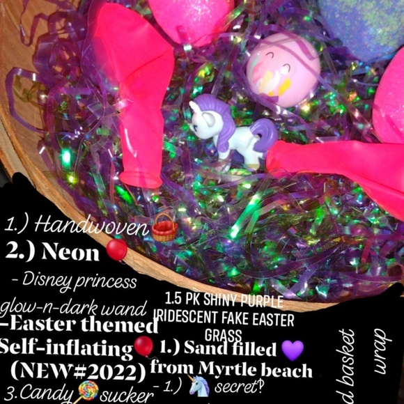 Girls Easter basket filled - Picture 3 of 3